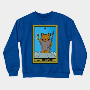 TAROT CARDS | THE HERMIT. | CAT Crewneck Sweatshirt